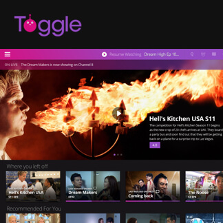 Toggle V3 Mediacorp